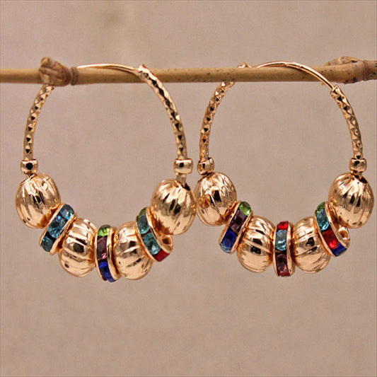 Delicate Artisan Gold Earring