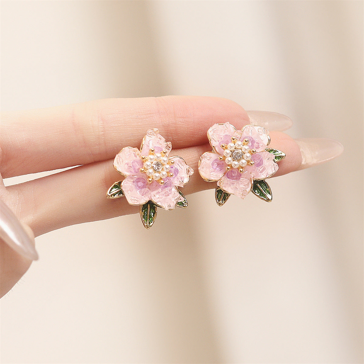 Delicate Artisan Pearl Earring