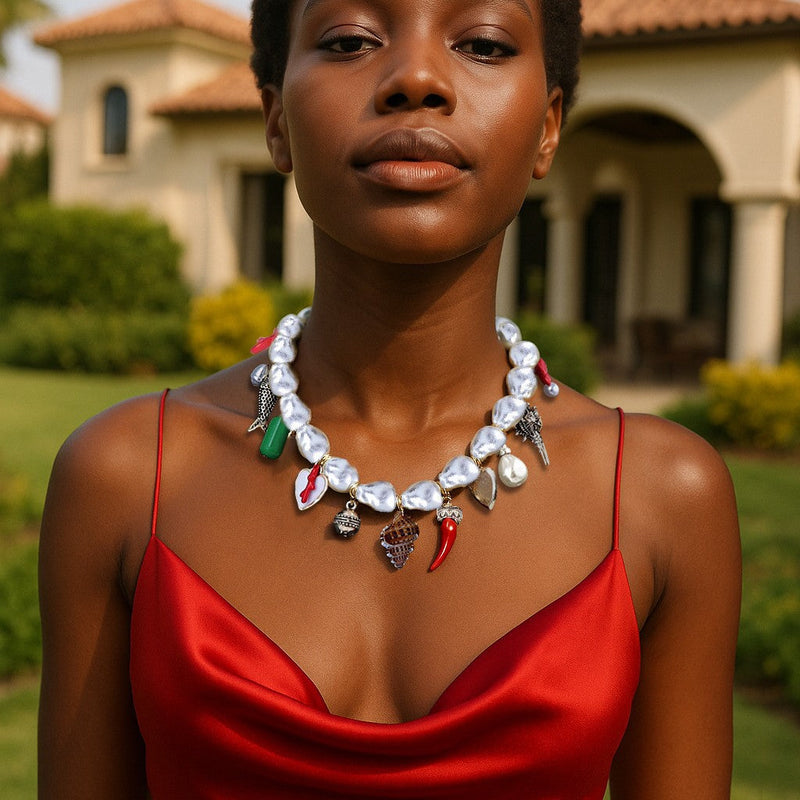 Delicate Artisan Pearl Necklace