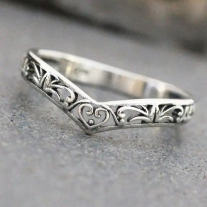 Delicate Artisan Silver Ring