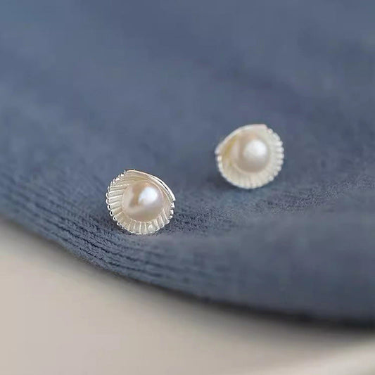 Delicate Artisan Pearl Earring