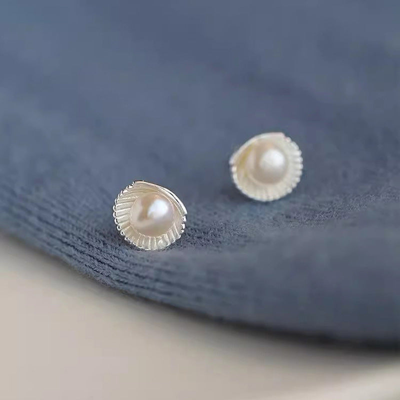 Delicate Artisan Pearl Earring