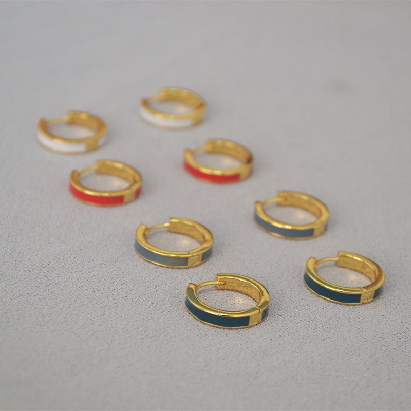 Vintage Handmade Gold Earring