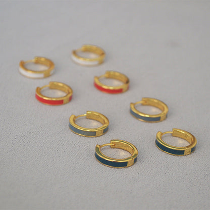 Vintage Handmade Gold Earring