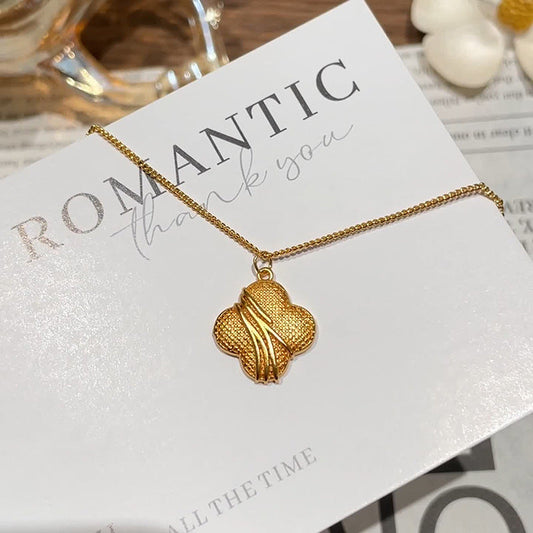Vintage Handmade Gold Necklace