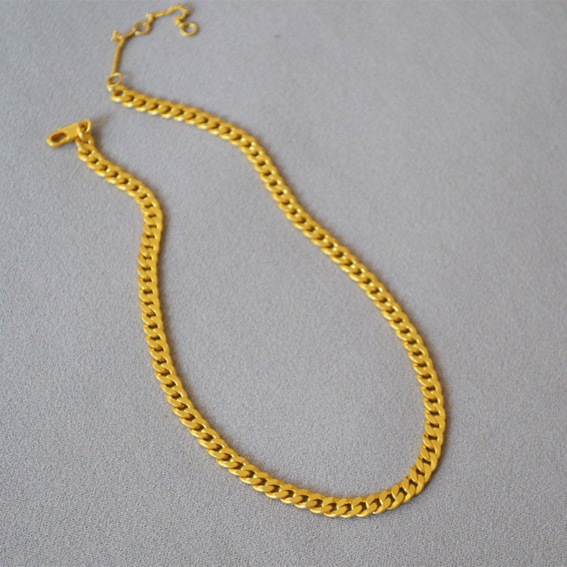 Vintage Handmade Gold Necklace