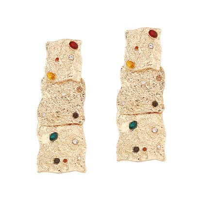 Delicate Artisan Gold Earring