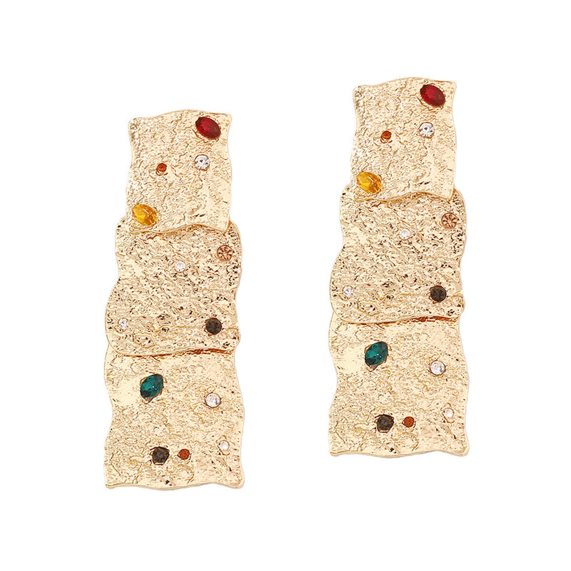 Delicate Artisan Gold Earring