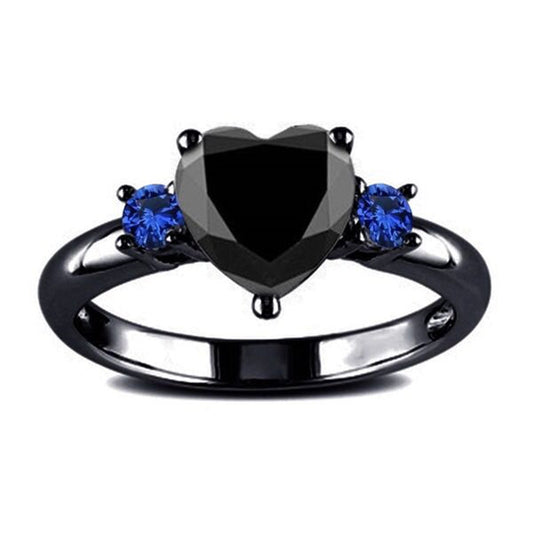 Black Diamond Gothic Ring