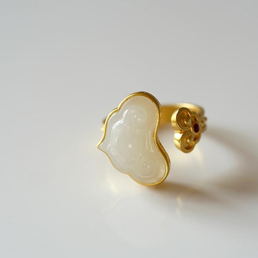 Delicate Artisan Gold Ring