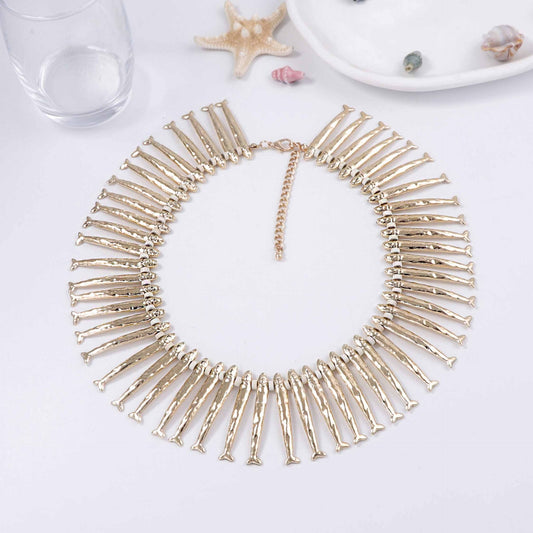 Vintage Handmade Gold Necklace