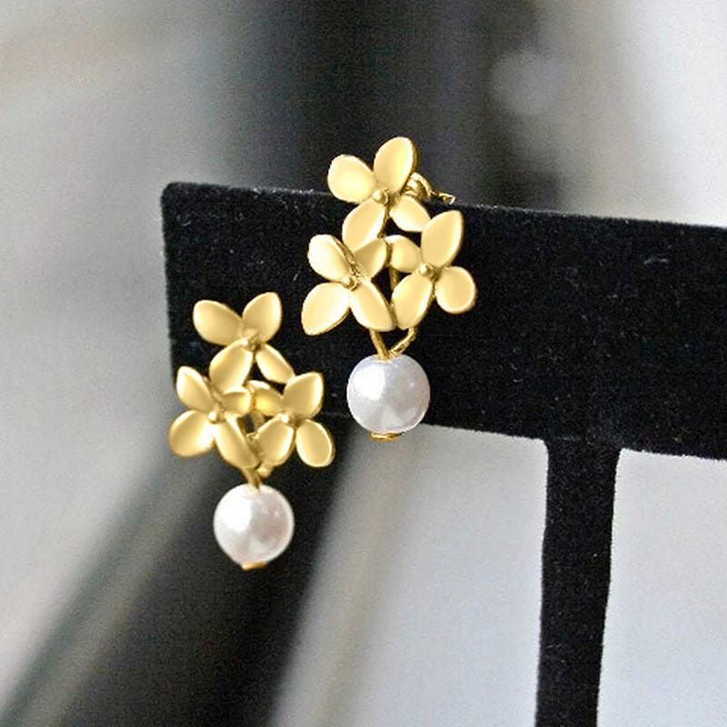 Delicate Artisan Pearl Earring