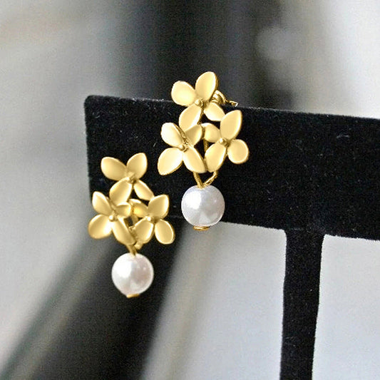 Delicate Artisan Pearl Earring