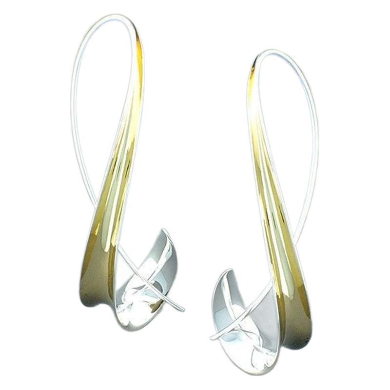 Delicate Artisan Gold Earring