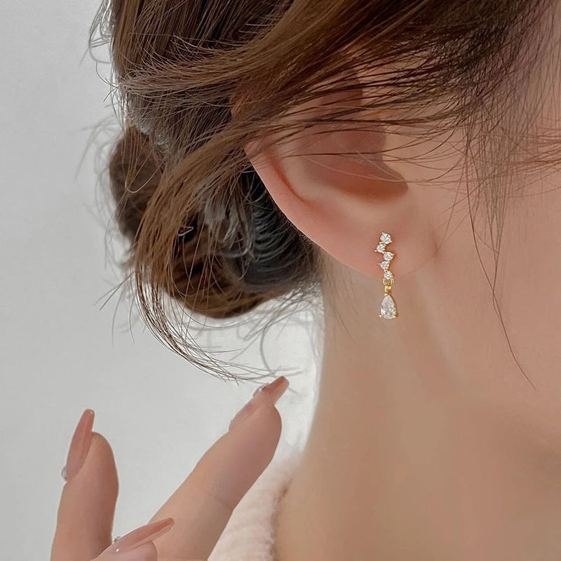 Delicate Artisan Gold Earring