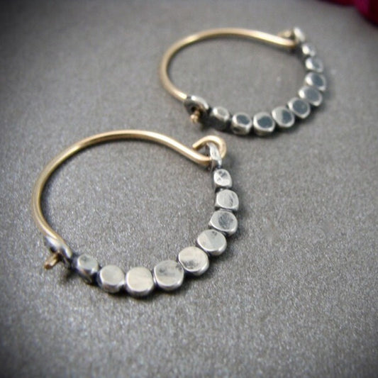 Delicate Artisan Silver Earring