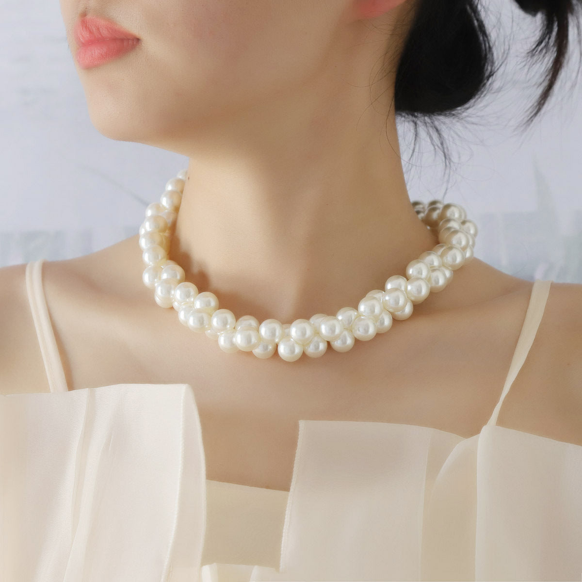 Vintage Handmade Pearl Necklace