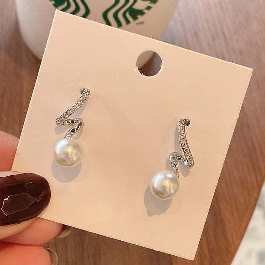 Delicate Artisan Pearl Earring
