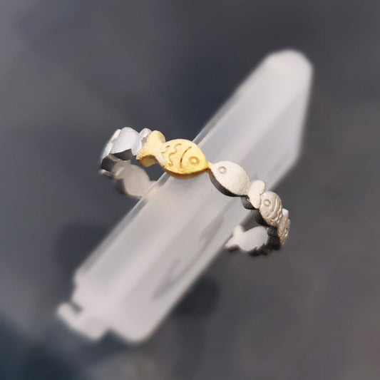 Delicate Artisan Gold Ring