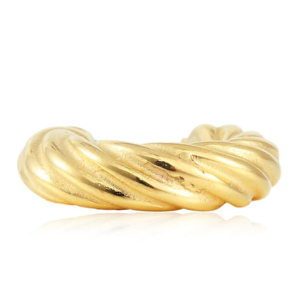 Delicate Artisan Gold Earring