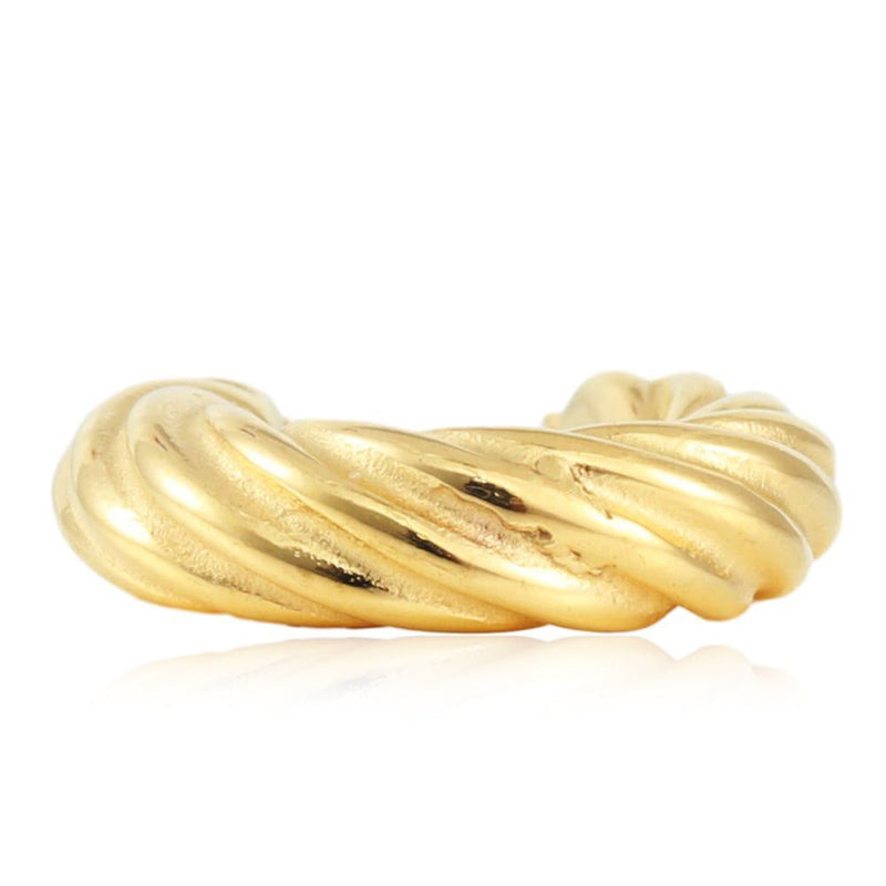 Delicate Artisan Gold Earring