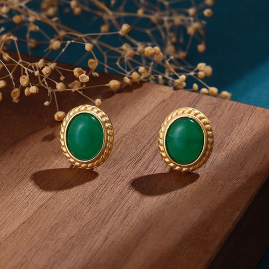 Delicate Artisan Gold Earring