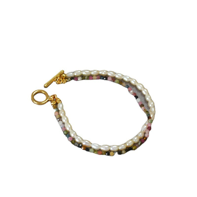 Delicate Artisan Pearl Bracelet