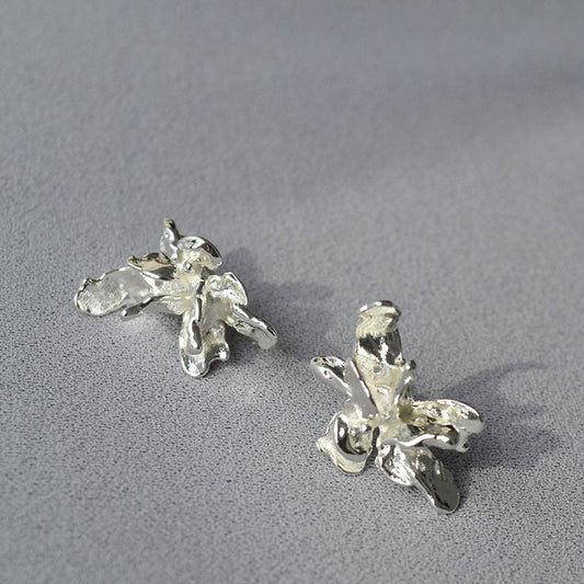 Vintage Handmade Gold Earring