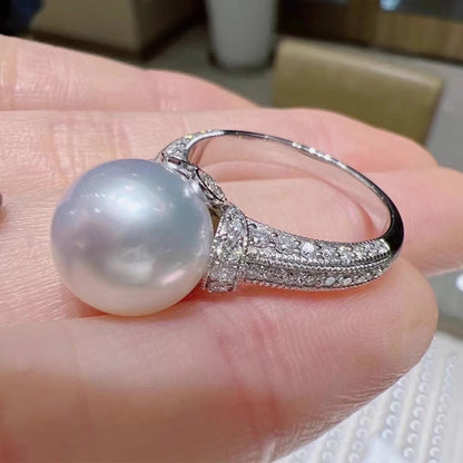 Delicate Artisan Pearl Ring