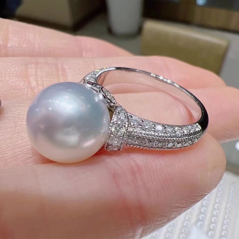 Delicate Artisan Pearl Ring