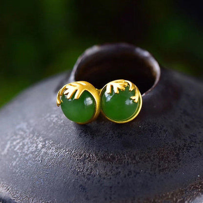 Delicate Artisan Gold Earring