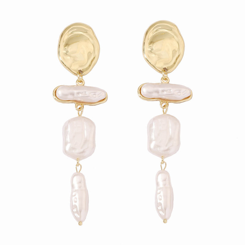 Delicate Artisan Pearl Earring