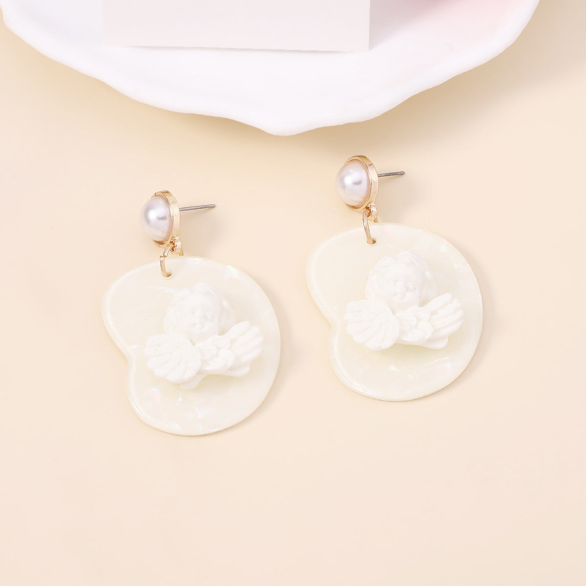 Delicate Artisan Pearl Earring