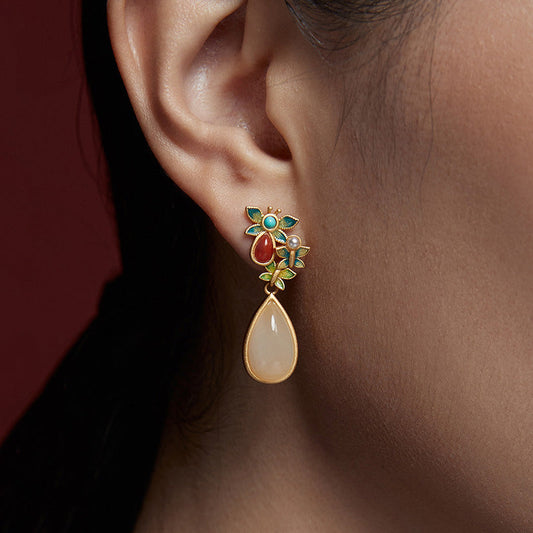 Delicate Artisan Silver Earring