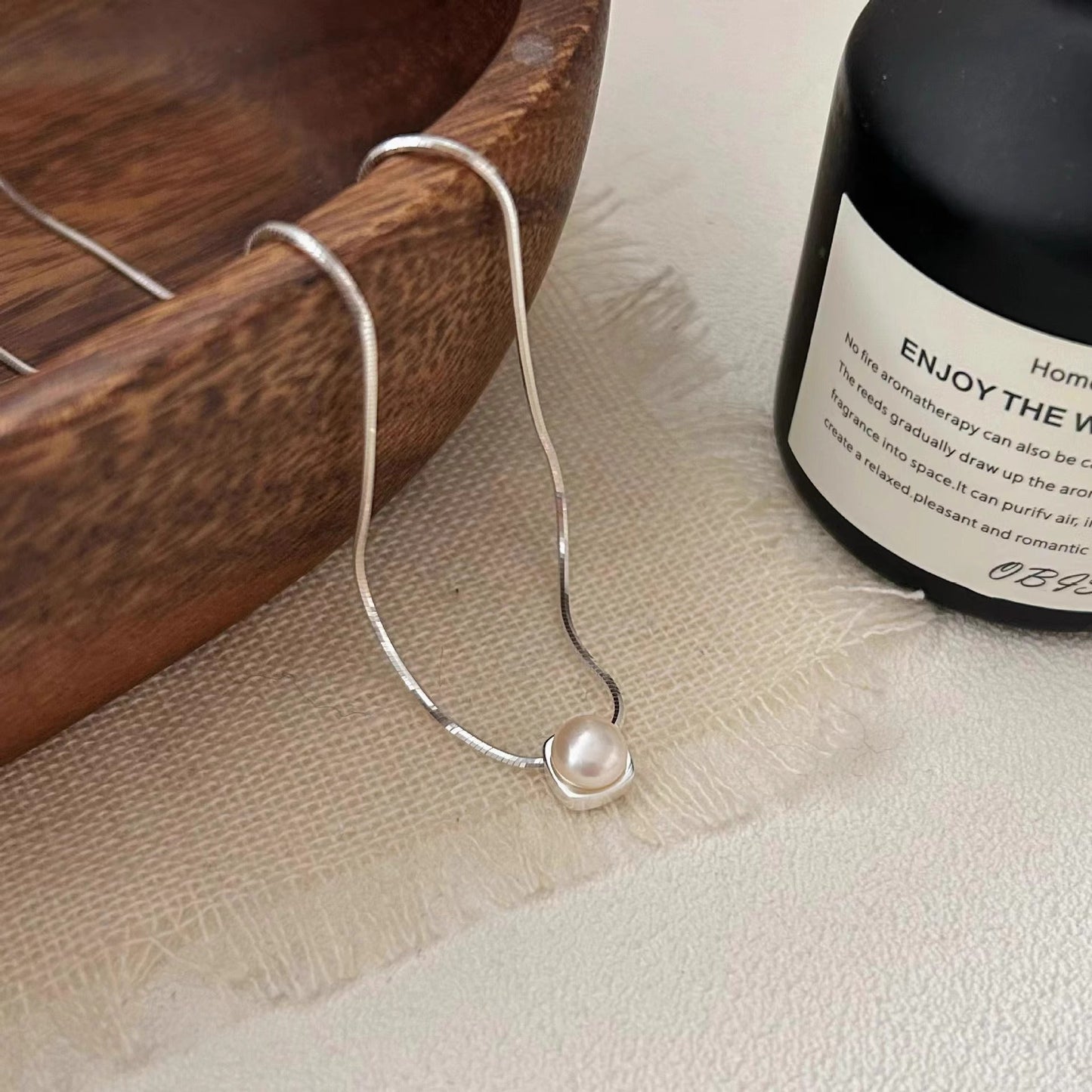 Delicate Artisan Pearl Necklace