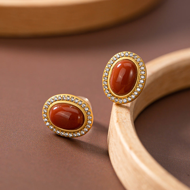 Delicate Artisan Gold Earring