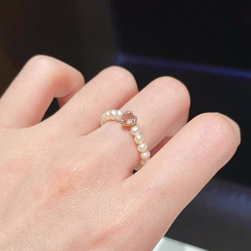 Delicate Artisan Pearl Ring