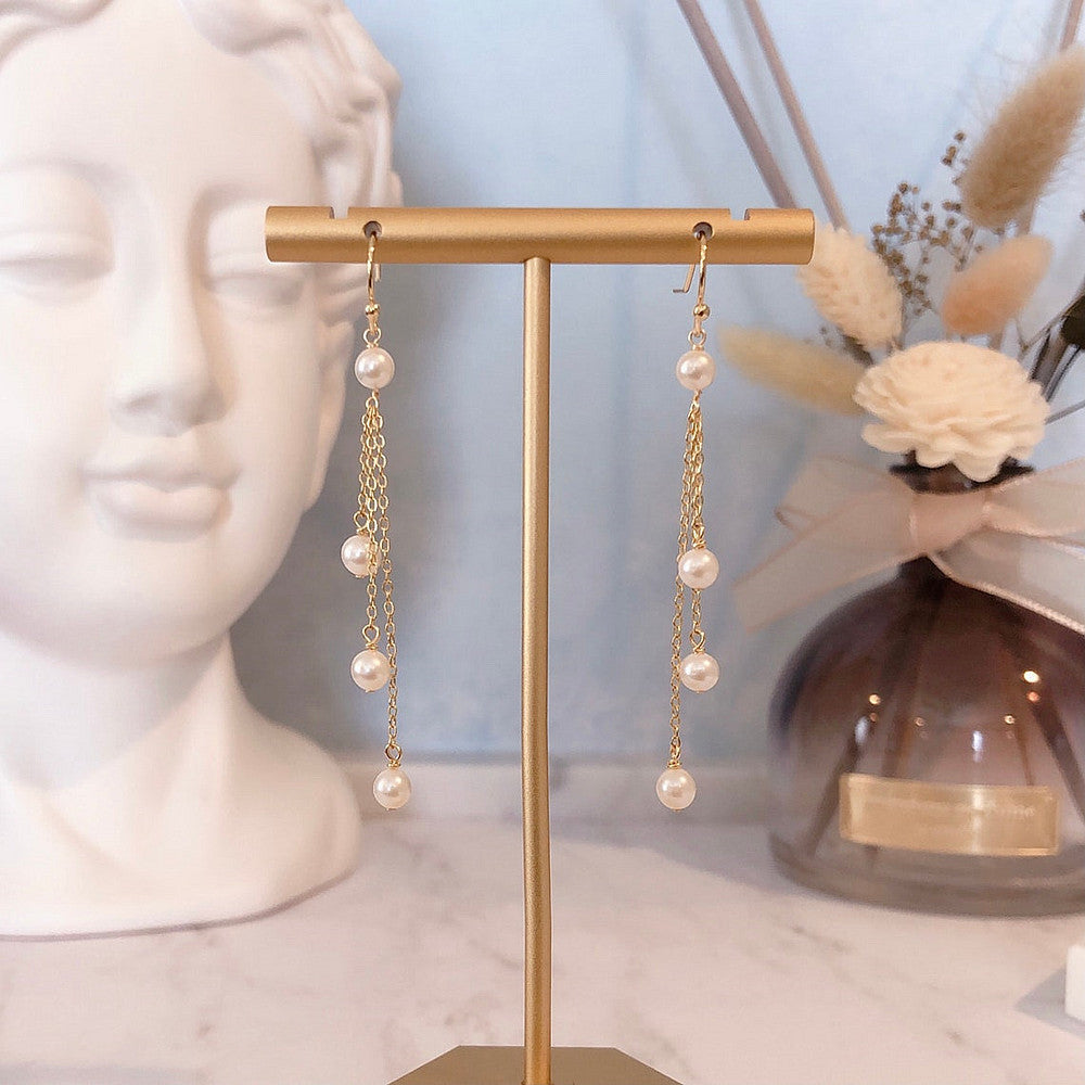 Delicate Artisan Pearl Earring
