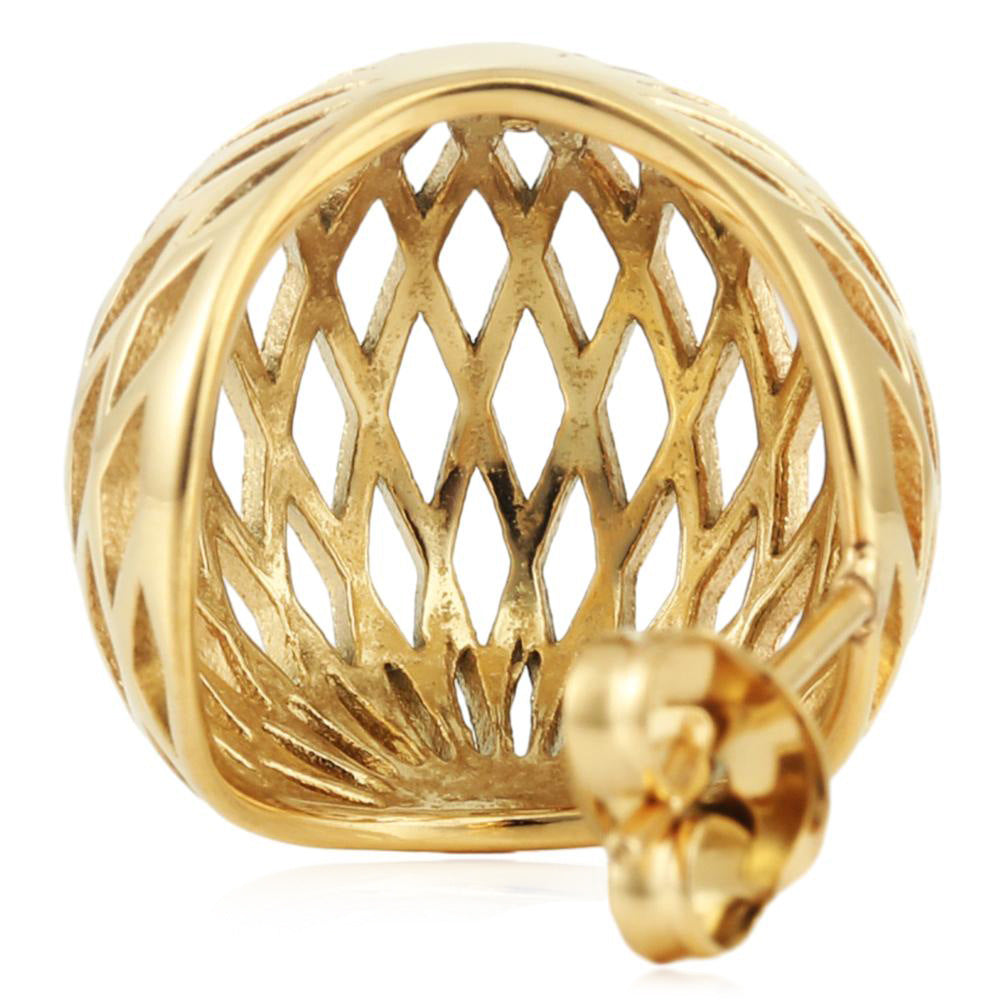 Delicate Artisan Gold Earring