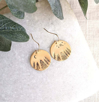 Vintage Handmade Gold Earring
