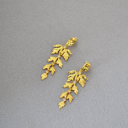 Vintage Handmade Gold Earring