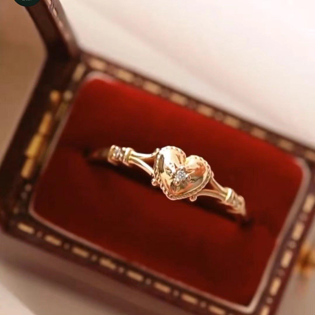 Delicate Artisan Gold Ring