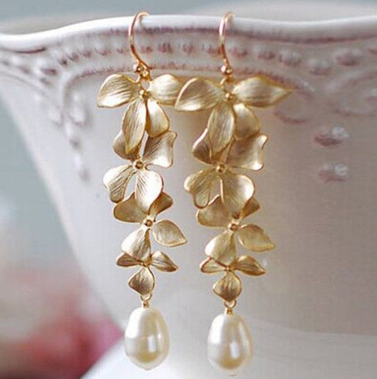 Delicate Artisan Pearl Earring
