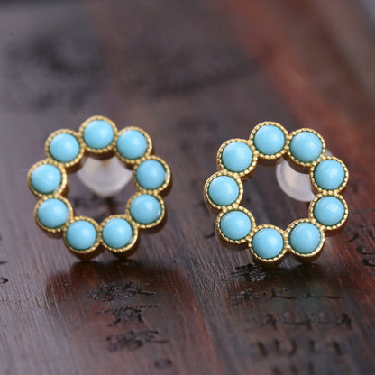 Vintage Handmade Gold Earring