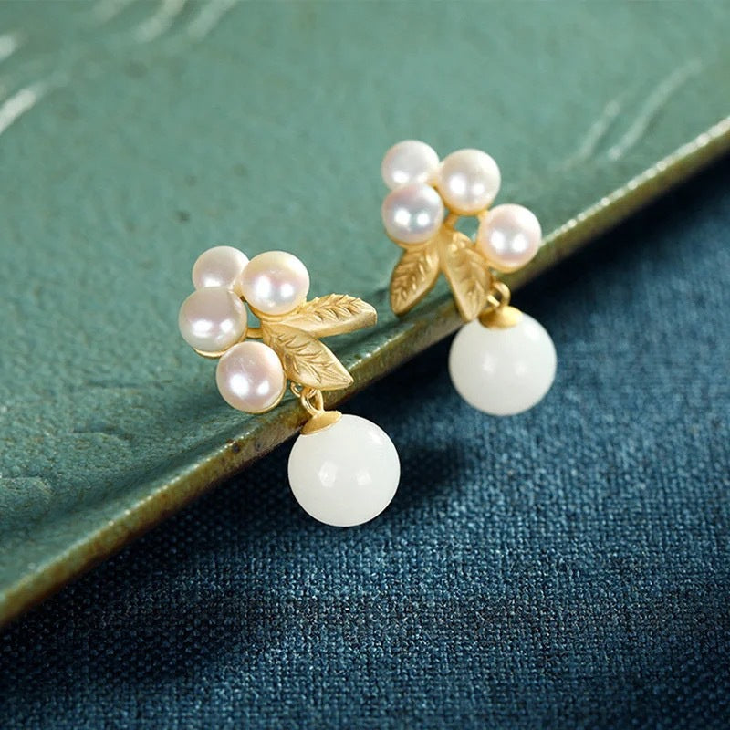 Delicate Artisan Gold Earring