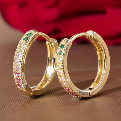 Delicate Artisan Gold Earring