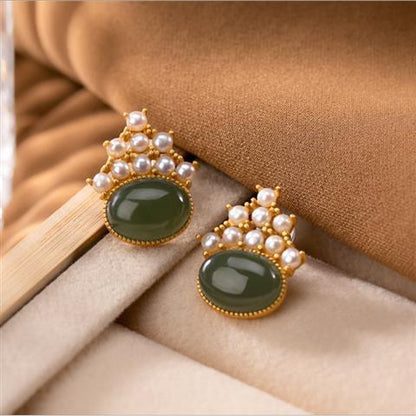 Vintage Handmade Gold Earring