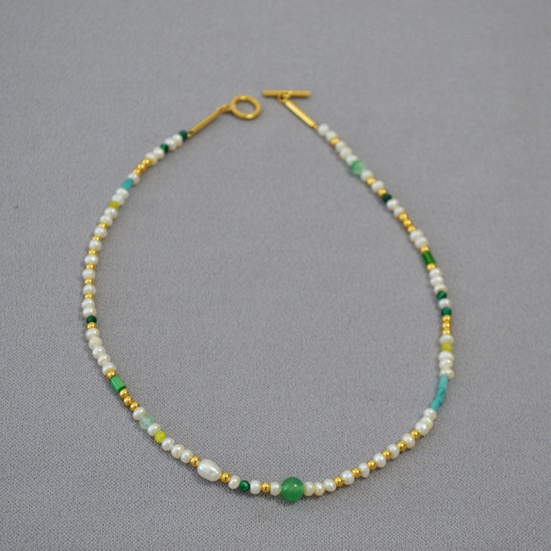 Delicate Artisan Pearl Necklace