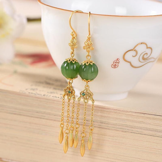 Delicate Artisan Gold Earring
