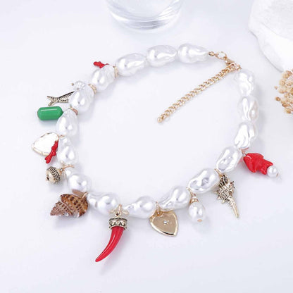 Delicate Artisan Pearl Necklace